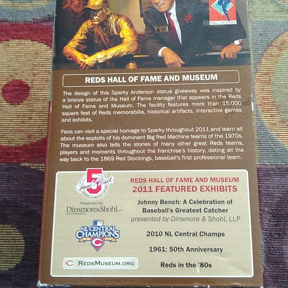 Sparky Anderson commemorative bronze statue - Picture 5 of 8